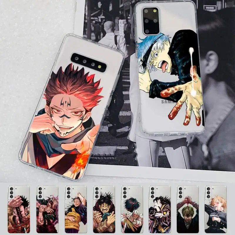 

Jujutsu Kaisen Phone Case for Samsung A51 A52 A71 A12 for Redmi 7 9 9A for Huawei Honor8X 10i Clear Case