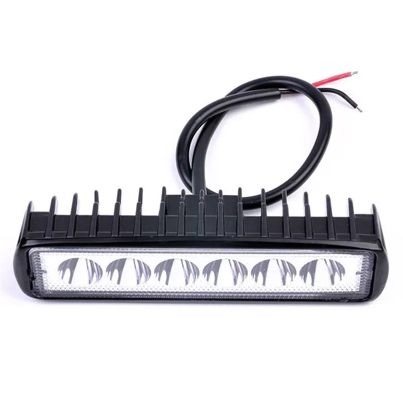 

Automobile accessories High Power Universal Bright Light Work Bar 800LM Driving Fog 18W Spot LED Low Consumption Offroad SUV Car
