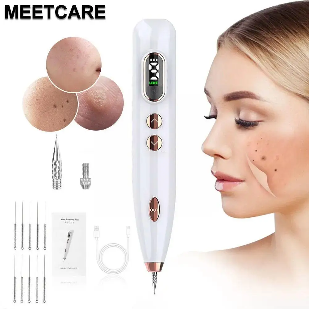 

Mole Pen Blue Light Repair Electric Beauty Spot 9-gear Special USB Remove Salon Pen Beauty Mole Warts Fat Grain Charging G4V3