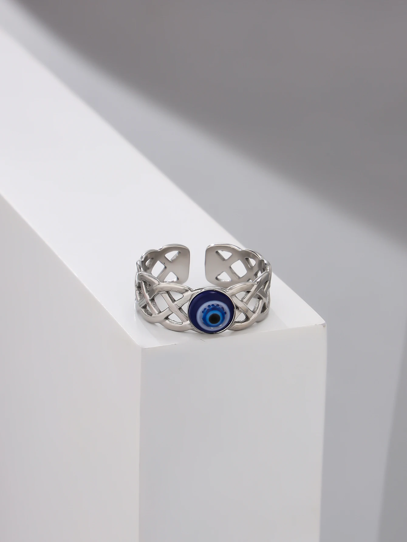 Original Design Devil's Eye Ring Blue Eye Ring Multi Style Design Flower Alloy Men's and Women's Rings