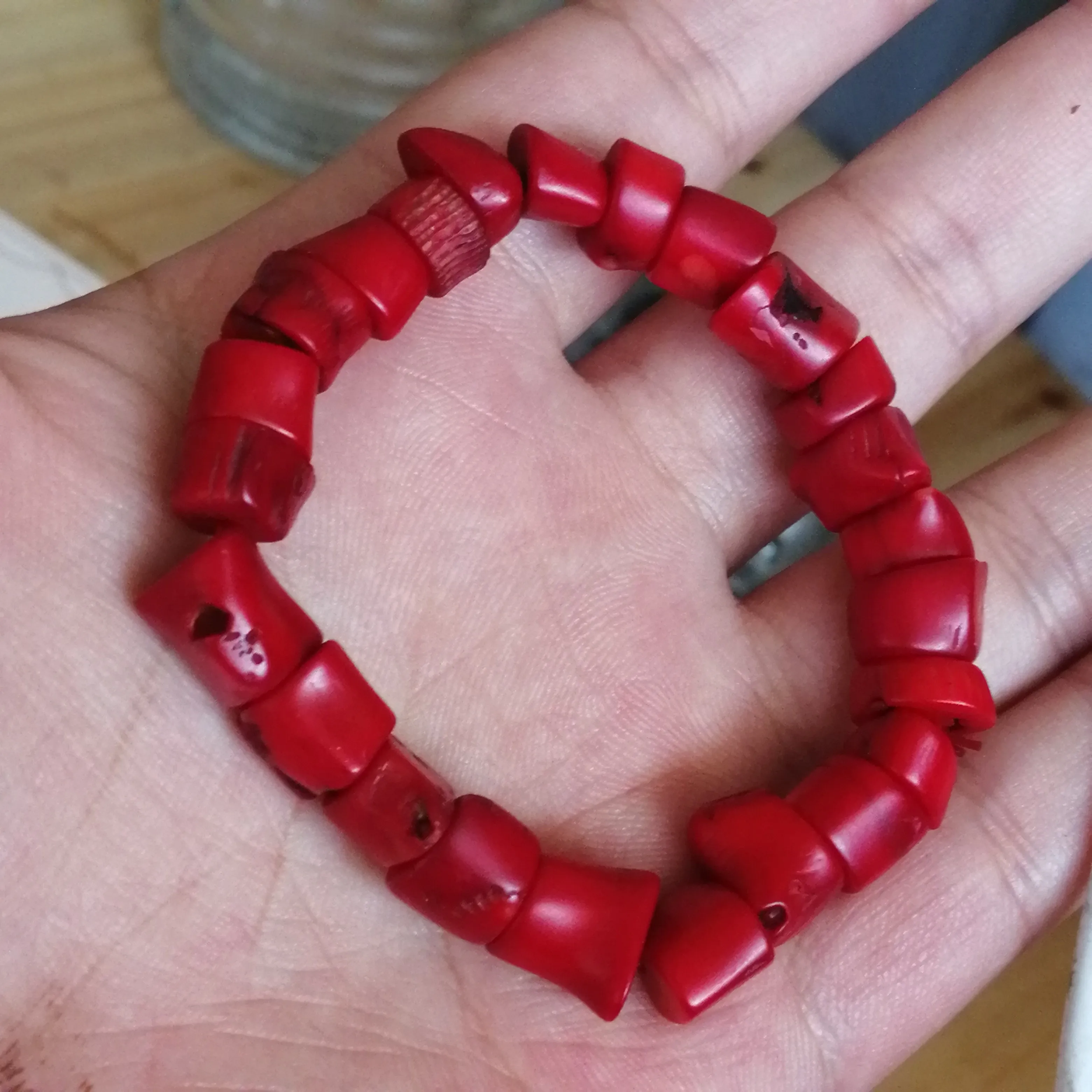 Натуральный красный коралловый браслет для мужчин и женщин лечебный драгоценный