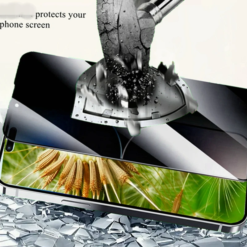 Full Cover Anti-Peep Screen Protector for IPhone 6 6S 7 8 14 15 16 Plus Xr X Xs 11 12 13 Pro Max Mini SE Film Case