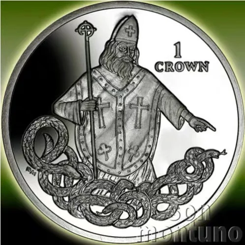 

2013 год, карнавал Святого Патрика острова Мэн, 1 кронор, памятная монета UNC 100% оригинал