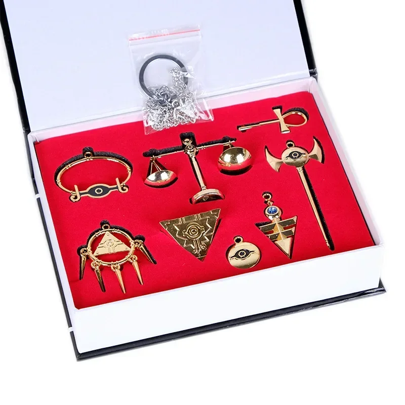 8 шт./компл. металлический брелок Duel Monsters Yugioh Millenium реквизит для косплея Yugi Muto