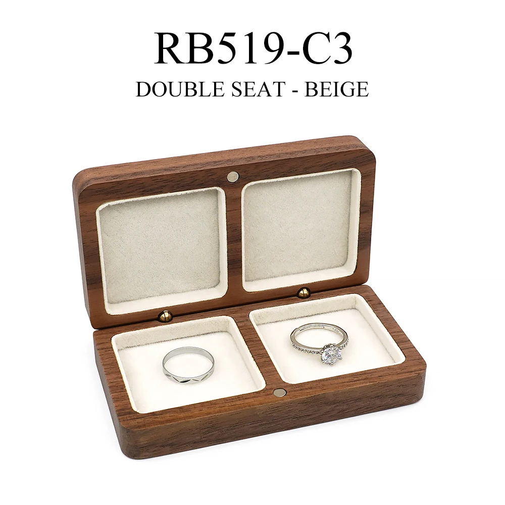 

Новинка 2022, органайзер для шкатулки с двойным сиденьем, чехол для хранения серег и колец, подарочная коробка для колец для влюбленных, держатель для дисплея премиум-класса, подставка Cajas