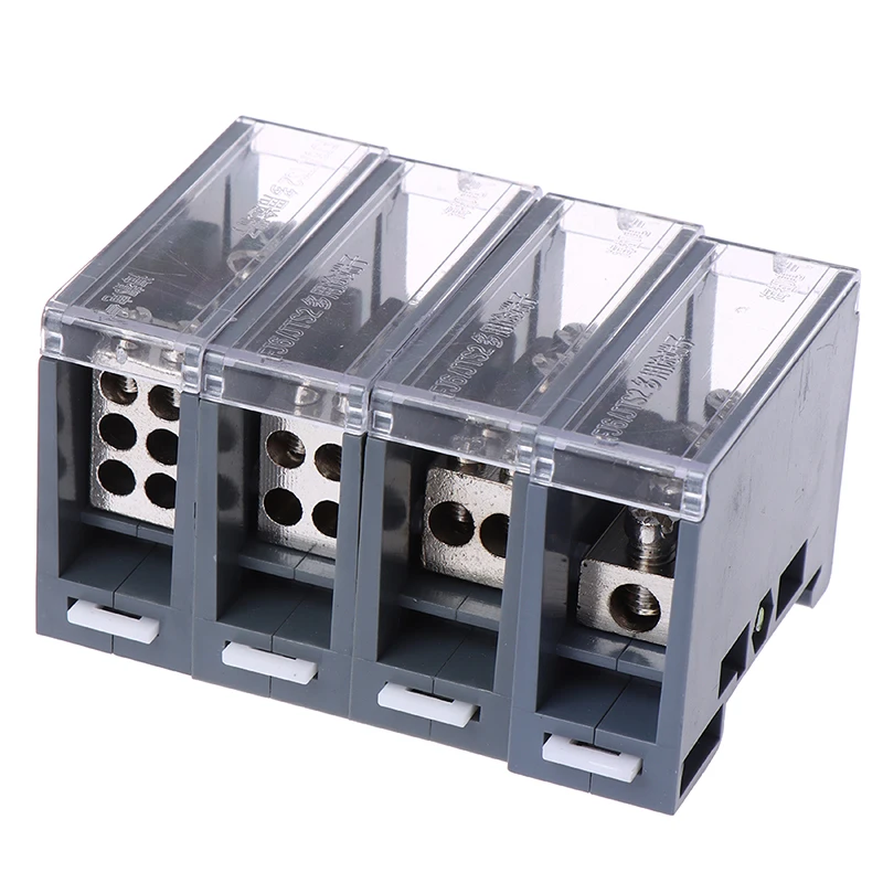 

1PCS ABS 150A European Interface Multi-purpose Terminal Distribution Box 4/6/8/9/12 Outlet Rail Type Wire Connector