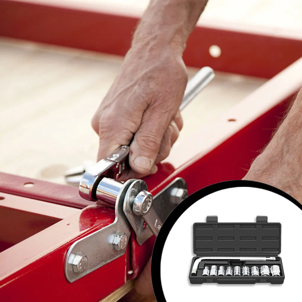 

Бытовой ключ с храповым механизмом многофункциональный инструмент универсальный полированный маслостойкий отвертка коробка для хранения высокая твердость