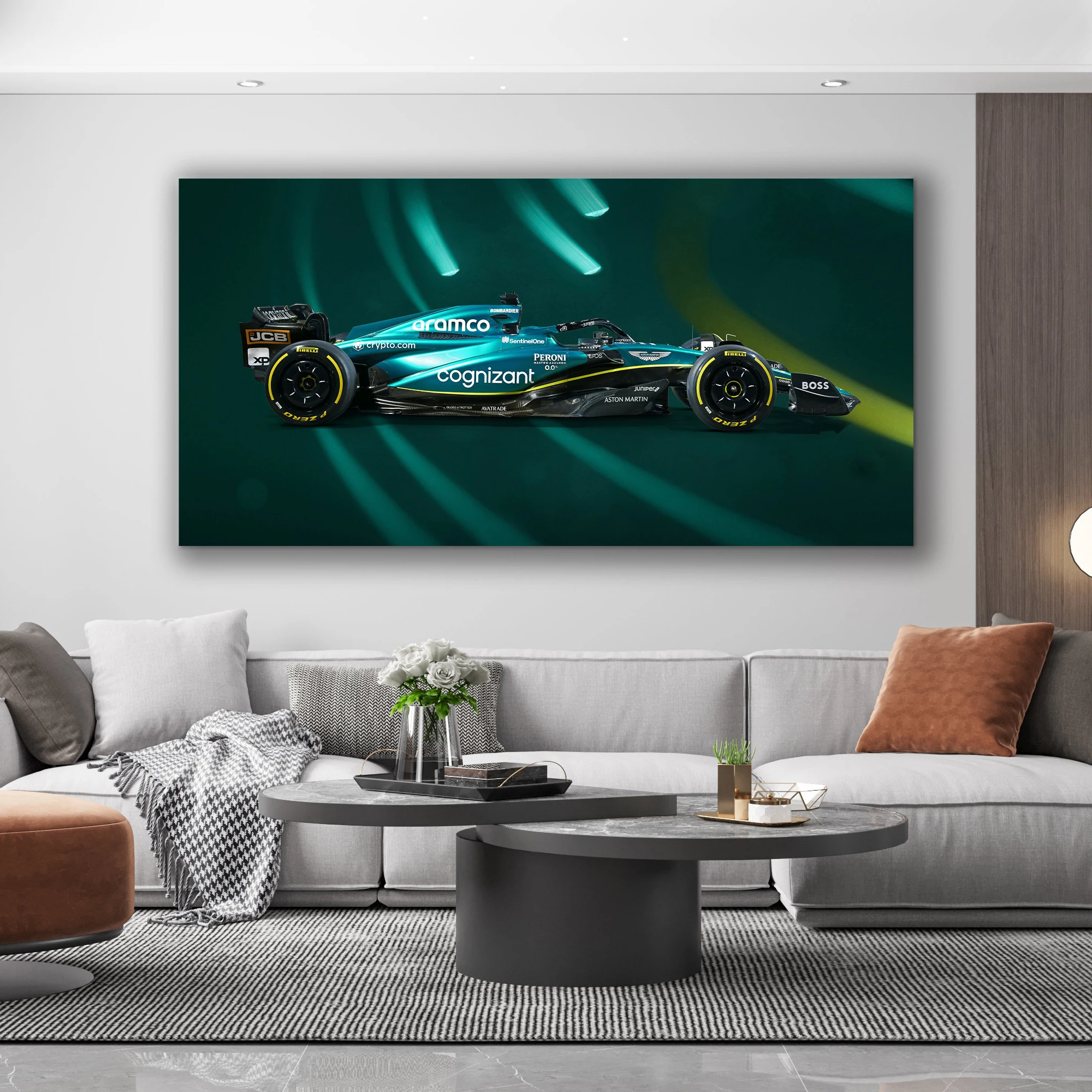 2023 Фернандо Алонсо автомобильный постер Картина на холсте и плакаты принты