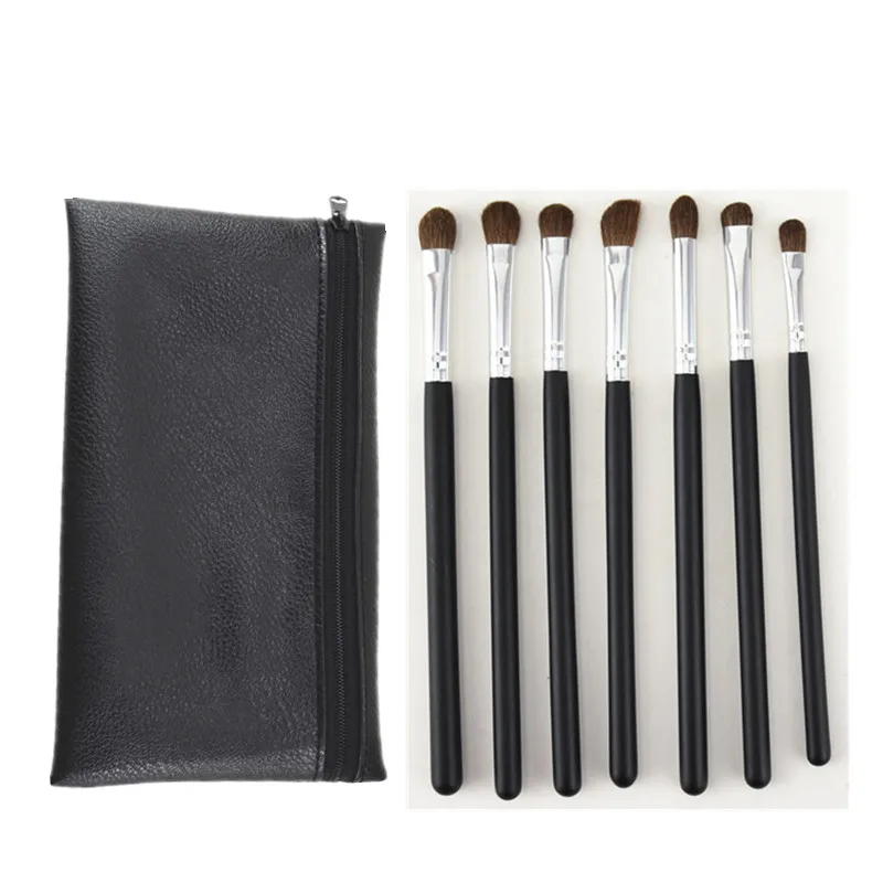 

7pcs makeup brush eye pony hair eyeshadow brush eyeshow brush horse hair detail brush makeup brush tool