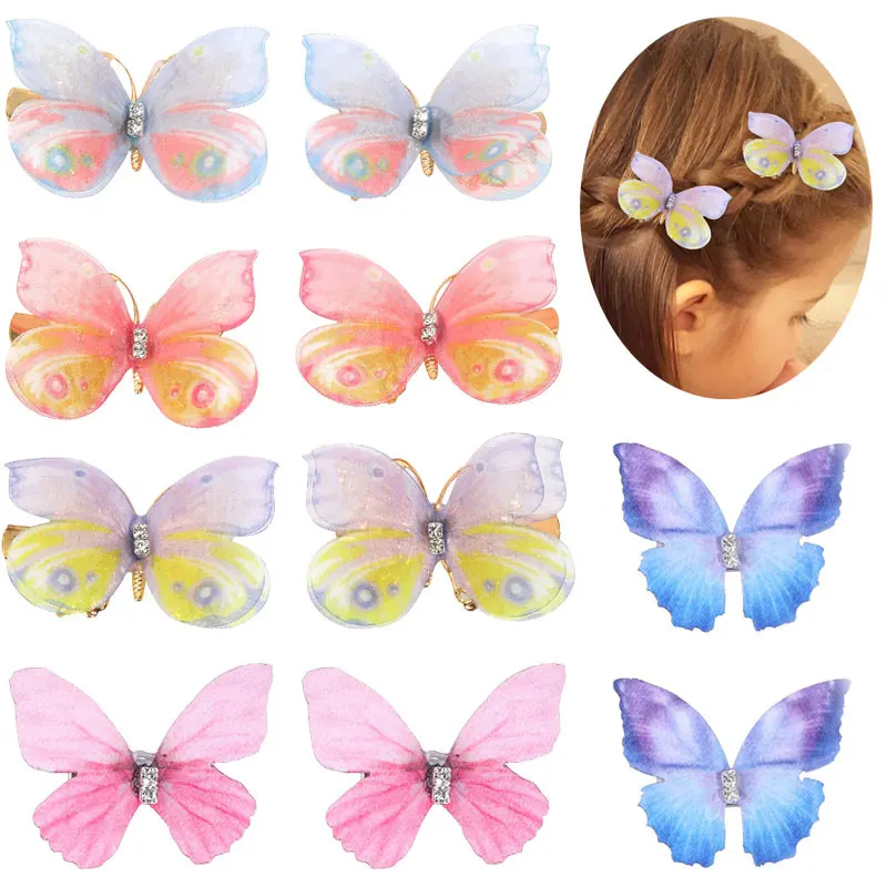 

6Pcs Butterfly Hair Clip For Girls Fashion Kids Hairpin Headwear Baby Sweet Hairclip Barrettes Hair Hairgrips Accessories