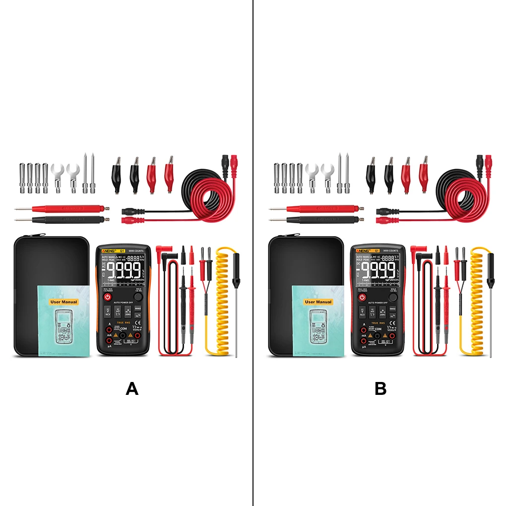 

ANENG Q1 Digital Display Multimeter Backlight Tester Diode Meter Portable Repairing Electronic Insulated Detector