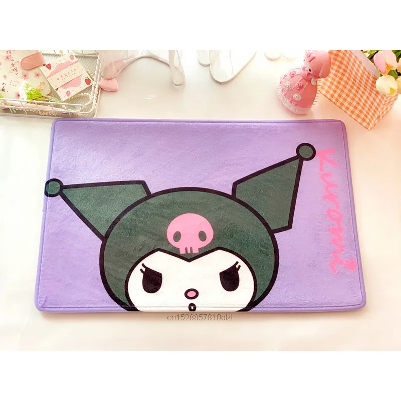 Коврик для ног Kawaii sanio с изображением Хелло кошечки куроми My Мелоди коричного