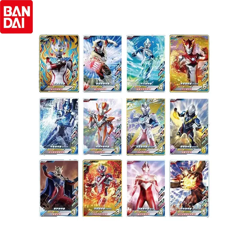 

BANDAI Genuine Anime Figures Card Play Ultraman Arcade Card Toys Action Figures Model Collection Hobby Gifts Toys