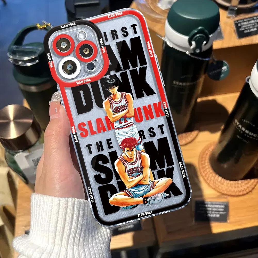 Крутой мультяшный чехол Slam Dunk для Apple iPhone XR XS 7 6s SE 12 Mini X 8 13 Pro Max 14 Plus 11 Pro, прозрачный мягкий чехол (art.: 3920c1efcf8bf) - 3920c1efcf8bf