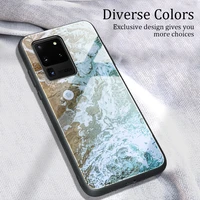 for samsung galaxy a52 a72 a71 a51 s20 fe s21 ultra s10 plus a50 a31 a70 a32 a41 a21s s22 marble glass case cover coque bumpers