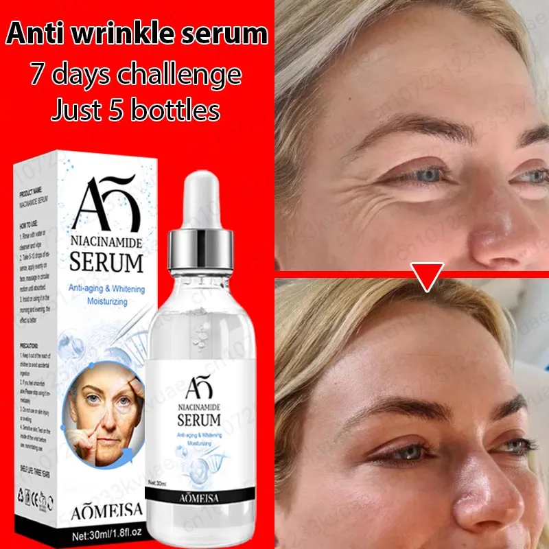 

Effective Anti-Ageing And Anti-Wrinkle Facial Serum To Remove Facial Wrinkles Fine Lines Around The Eyes Crow's Feet Neck Wrinkl