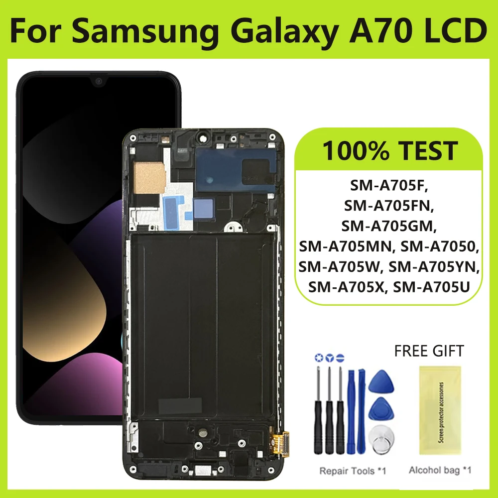 Экран 6 7 дюйма для Samsung Galaxy A70 LCD A705 A705F SM-A705MN дисплей сенсорный экран дигитайзер в