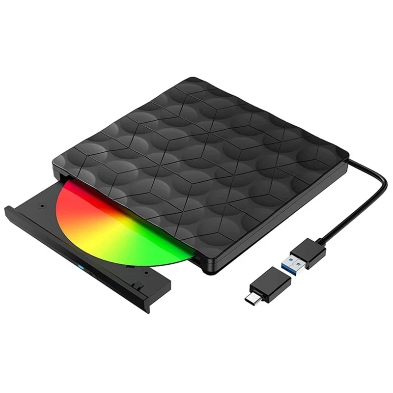 

USB 3.0 Type-C DVD Drive External DVD-RW Player Writer Reader Burner Driver Drive-Free High Speed Read-Write Recorder