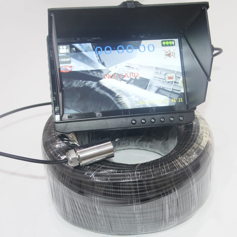 

7Inch 2MP 316 Stainless Steel Underwater Inspection Camera Monitor System For Pipeline/Gutter/Drain