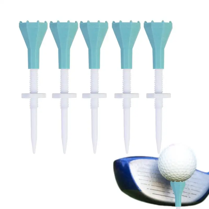 

Tees For Golfing Practice Adjustable Limit Pegs For Golf Stable Structure Golf Practicing Tool For Court And Driving Range Mats