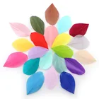 Натуральные гусиные перья, 4-8 см, 50 шт., смешанные цвета, Плюмаж для рукоделия, изготовления ювелирных изделий, украшения для свадебного платья, аксессуары для рукоделия