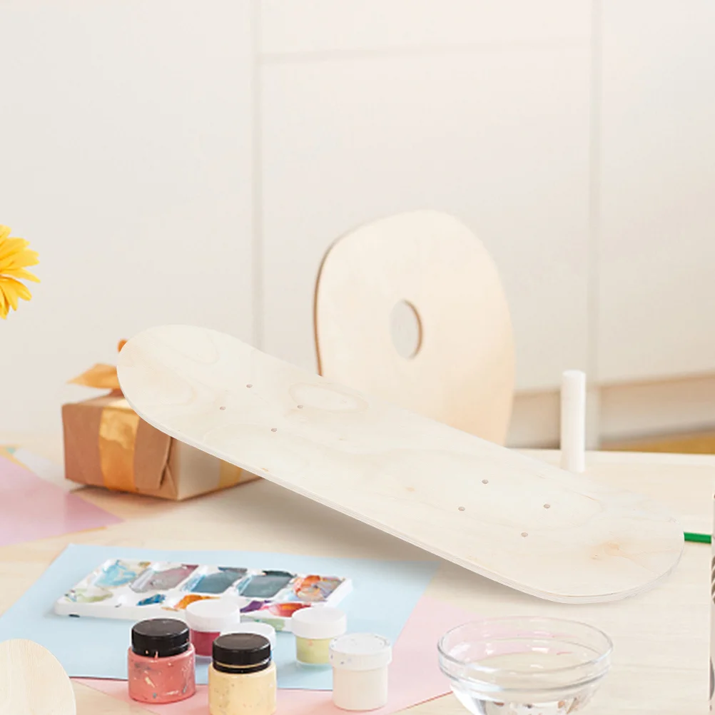

Wood Deck Board Birthday Decoration Girl Solid DIY Skateboard Material Blank Wooden Child Kids