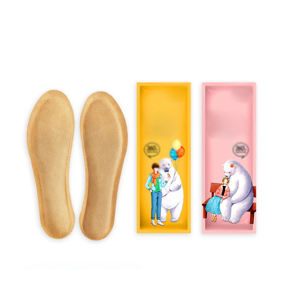 5Pairs Self-heating Shoe Insoles Foot Warmer Sticker Lasting Heat Patch Winter Keep Body Warm Paste Shoes Pads Foot Care Tool