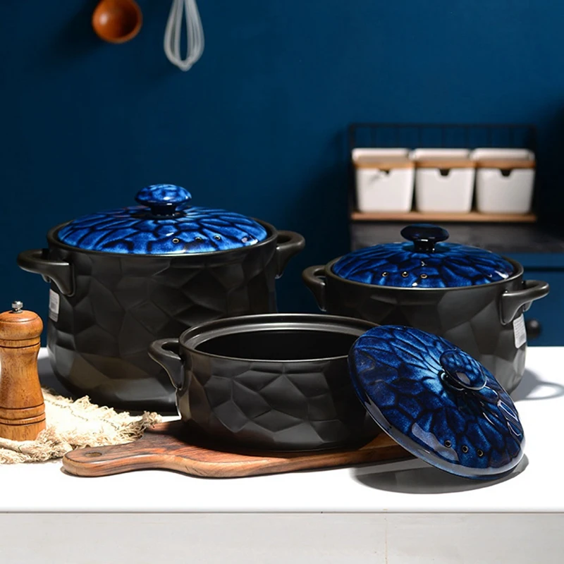 

Ceramic Casserole Practical Pot Open Flame Pot High Temperature Resistant Japanese-Style Household Stew Pot