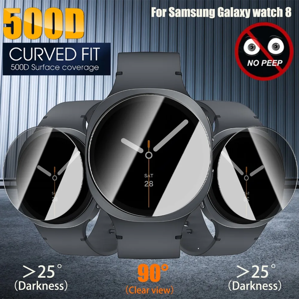 Фото 1/3/5 шт. для Samsung Galaxy Watch 8 40 44 мм Classic 46 мм Ultra 2025 закаленное стекло антишпионская защитная пленка HD защитные пленки №2