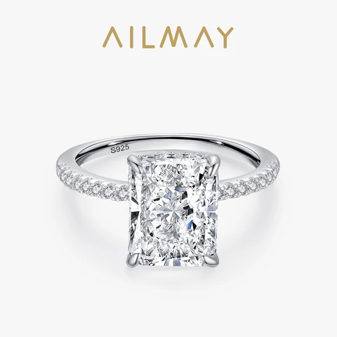 Ailmay серебряное кольцо с цирконием