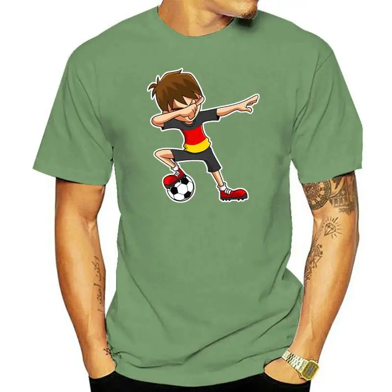 

Повседневная мужская верхняя одежда, популярный дизайн, Мужская футболка с рисунком аниме, футболка для мальчиков Dabbing Soccers, рубашки с немец...