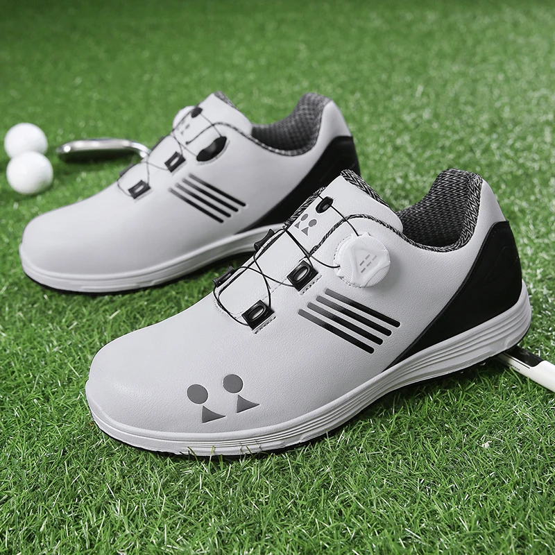 Men's Golf Shoes Grass Comfortable Golf Shoes Men's Outdoor Fitness Golf Walking Shoes Anti-skid Sports Shoes Size 37-47