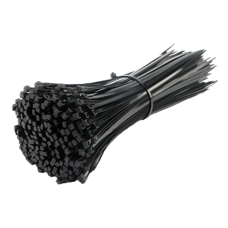 

Самоблокирующаяся пластиковая нейлоновая кабельная стяжка Белый Черный кабельная стяжка Крепежное кольцо набор промышленных кабельных с...