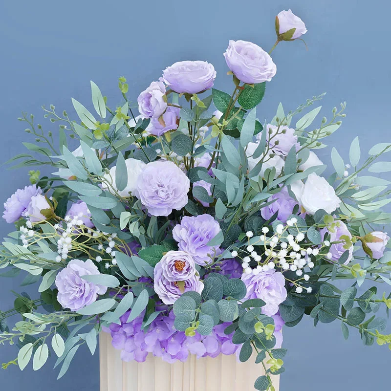 Искусственный цветок дорога свинцовый пол цветочный ряд свадебное украшение