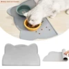 Wasserdicht Pet Matte Für Hund Katze Einfarbig Silikon Tiernahrung Fütterung Pad Pet Schüssel Trinken Matte Tragbare Hund Fütterung matte Tischset 1
