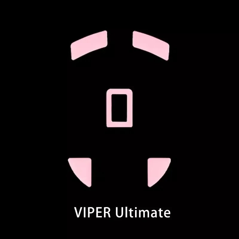 Фото 1 упаковка накладок Esptiger ICE Version для мыши Razer Viper/Viper Ultimate/Viper Mini SE V2 V3 Pro, белые, PTFE, Arc 1 2 Glides №3