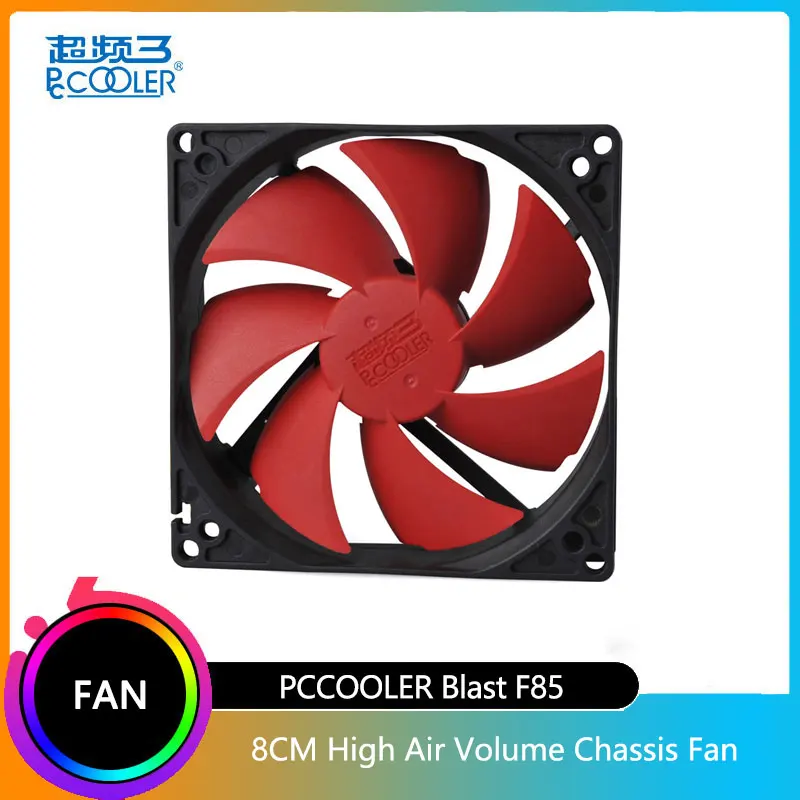 

PCCOOLER Blast F85 Chassis Fan 8cm High Speed High Air Volume Silent Cooling Fan