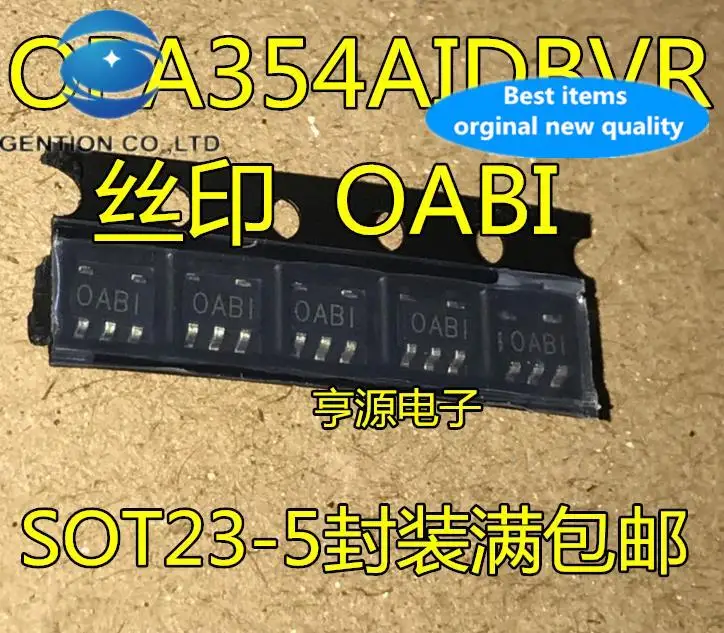10pcs 100% orginal new  OPA354AIDBV OPA354AIDBVR OPA354 Silkscreen OABI High Speed ​​Operational Amplifier