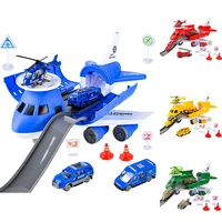 inertia airplane toys for children large storage transport aircraft with alloy truck vehicle kids airliner car toy