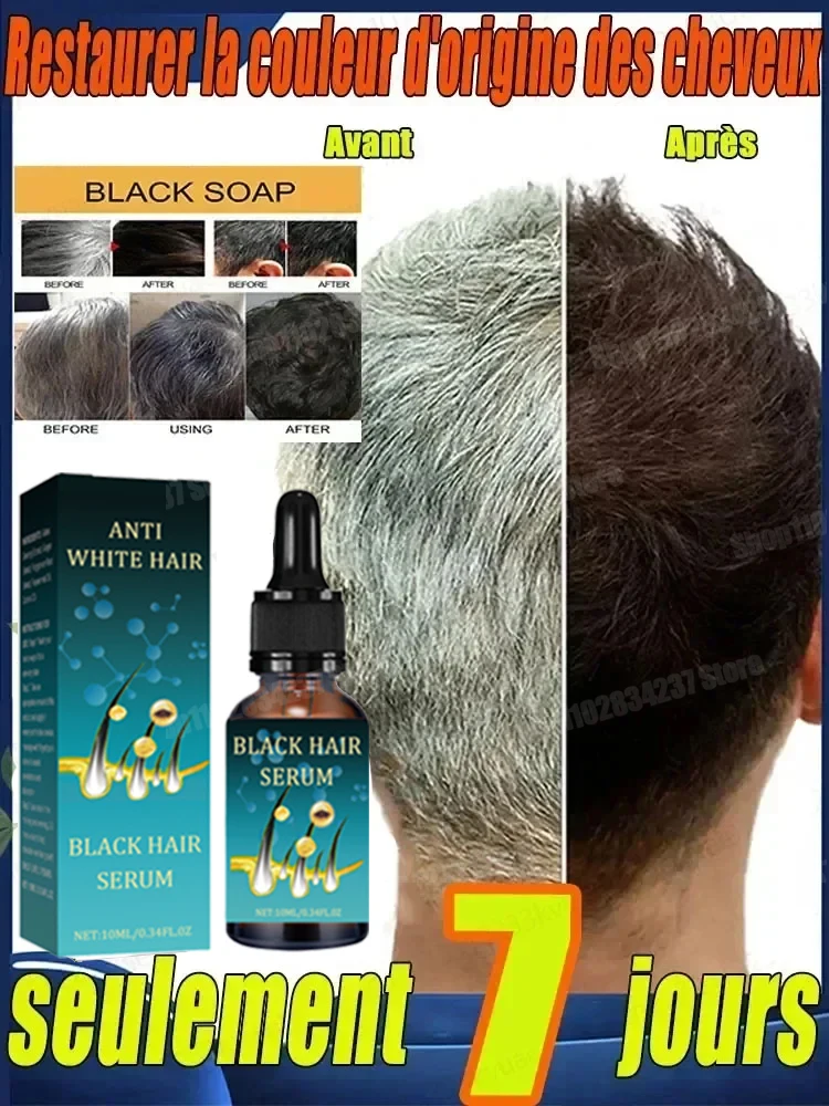 Натуральная сыворотка с эссенцией для волос против седых без аллергии новинка