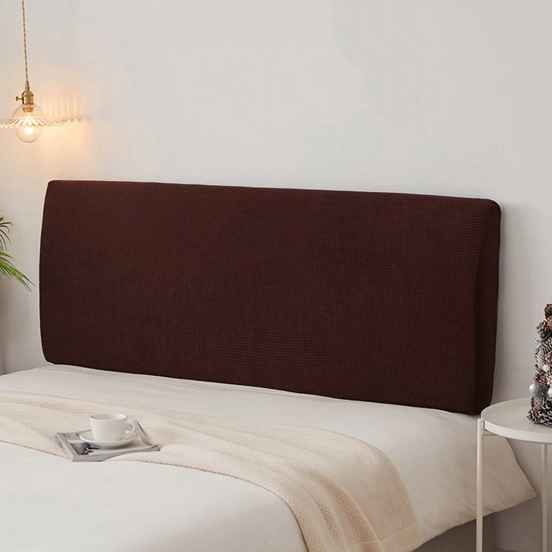All-inclusive Headboard Cover Elastic Bed Head Solid Color Bedhead Dustproof Back Protection Home Decor | Дом и сад