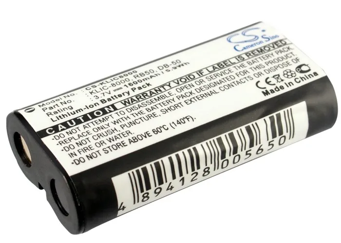 

Cameron Sino Camera Replacement Li-ion Battery 1600mAh For KLIC-8000 KODAK Easyshare Z1012 IS, Free Tools