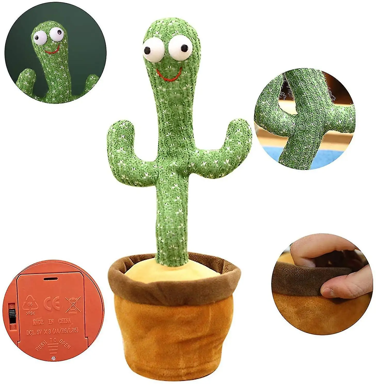 

Dancing Cactus Toy Talking Repeat Singing Sunny Cactus Toy 120 Songs