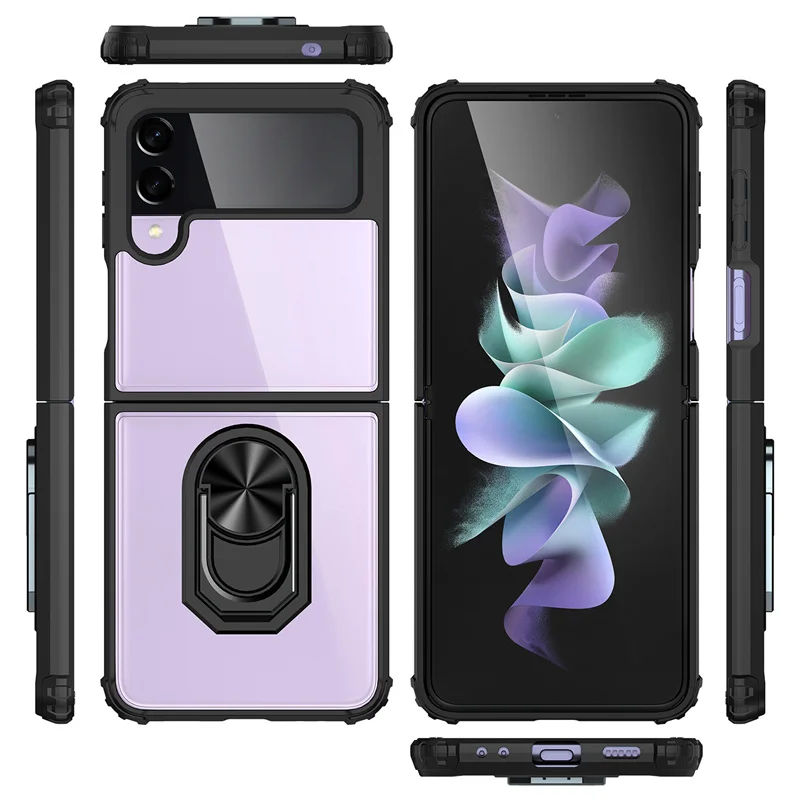

Case For Samsung Galaxy Z Flip 4 Z Flip 3 Case Shockproof Foldable Cool Phone Cover For Galaxy Z Flip4 Z Flip3 Cover