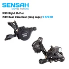 SENSAH MX9 9-скоростной горный велосипед маленький групсет 1*9 скоростной комплект правый рычаг переключения передач задний переключатель передач SGS для макс. 40T
