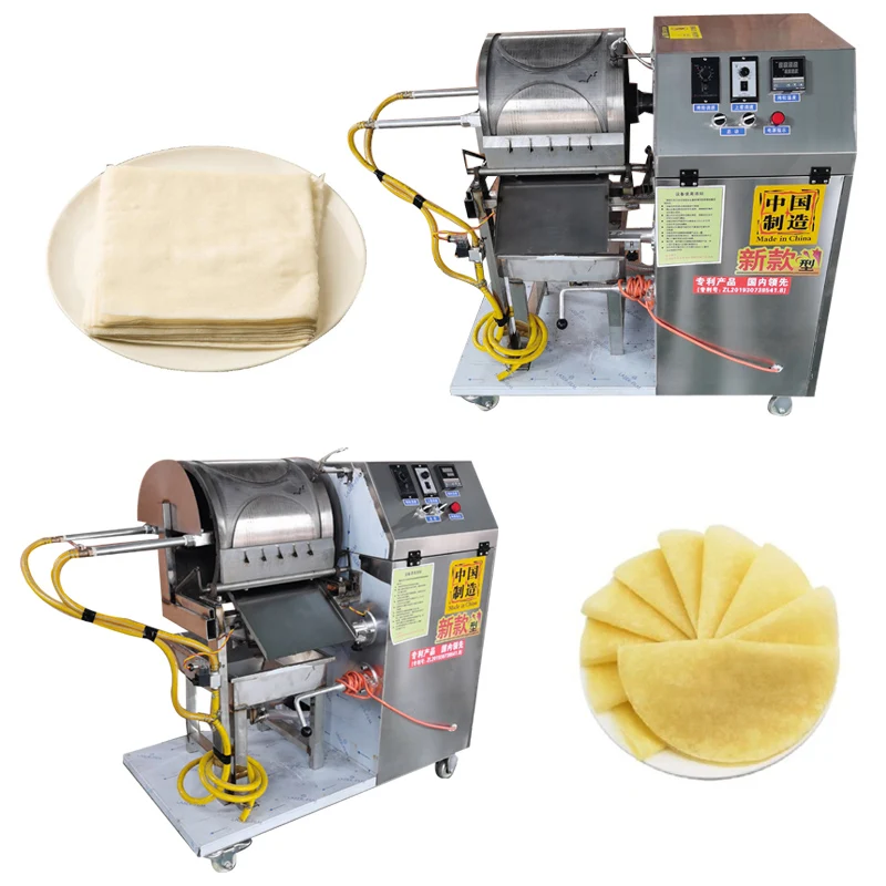 

Automatic Spring Roll Machine Stainless Steel Multi-functional Corn Tortilla Mille-layer Cake Pie Crust Roast Duck Cake Machine