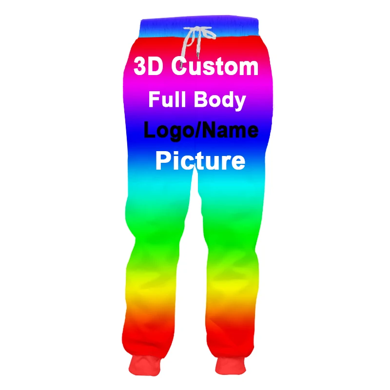 3D Print Design Casual Joggers Men Clothing Sport Long Sweatpants Singlet wholesale vendors DIY Customize Dropshipping Plus Size