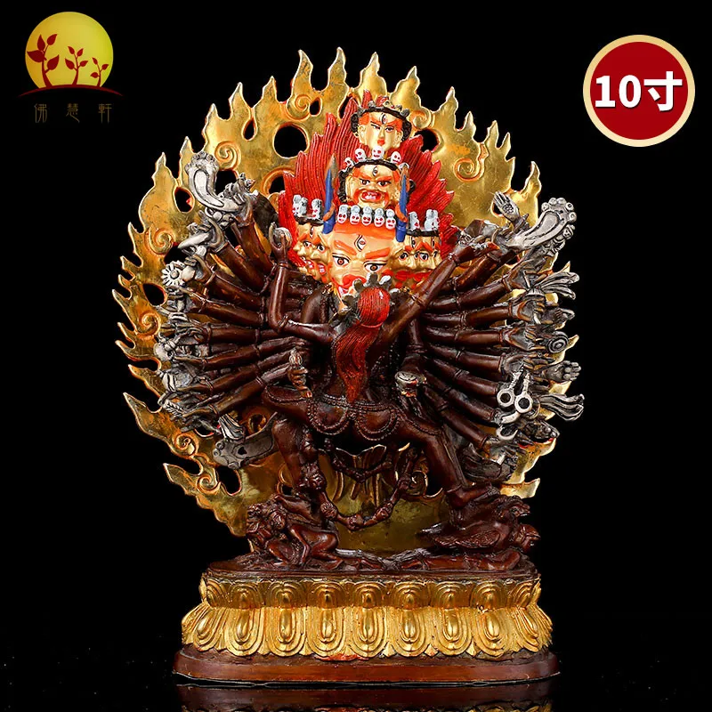 Статуя Будды Ваджра в дауиде сделана из чистой меди антикварного цвета