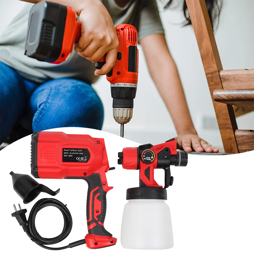 

110 В 550 Вт Портативный Электрический Малый Пистолет-распылитель Мощный Домашний Электрический Распылитель Краски 1,8 Мм Сопло Легкого Распыл...
