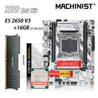 machinist x99 motherboard set kit with intel xeon e5 2650 v3 cpu ddr416gb ddr4 ecc ram memory lga 2011 3 processor combo x99 k9